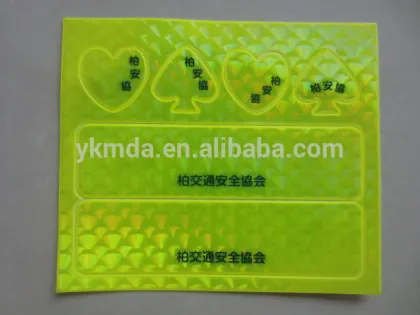 3m reflective sticker material and custom light reflective stickers