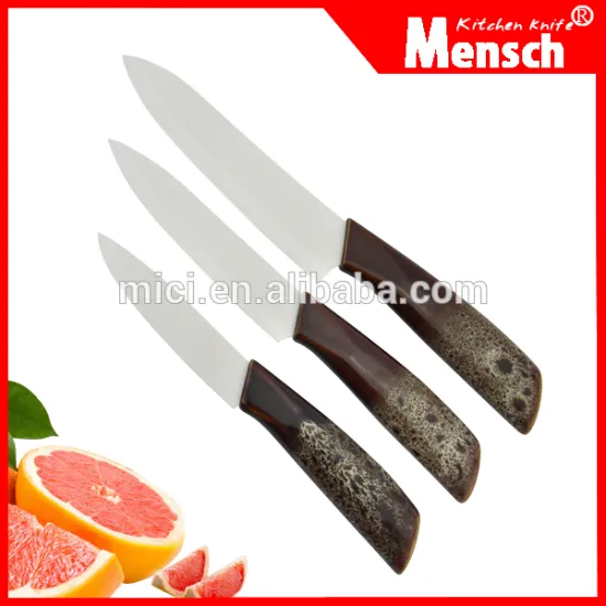 3pcs Vegetable Carving Tools of Ceramic Knife with ceramic Handle