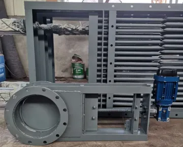 Sluice damper for wastewater treatment
