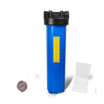 1-stufiges großes blaues 20x4,5-Zoll-Jumbo-blaues Gehäuse für Wasserfilterspender, Vorfilter, explosionsgeschütztes System