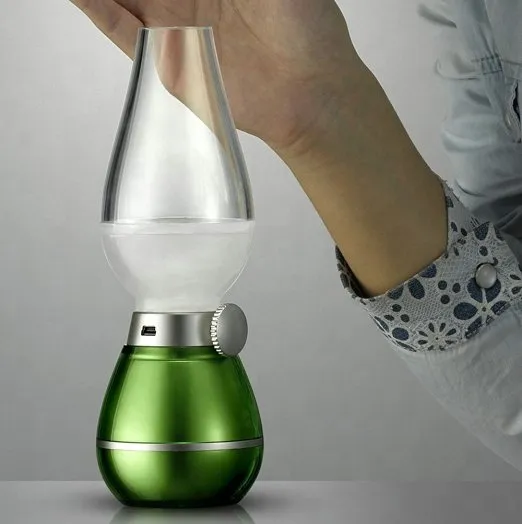 Factory Seller Retro Kerosene Handheld Dimmable Blowing Control LED Night Light