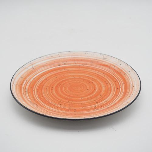 Set di pinne in porcellana in ceramica arancione di lusso in stile arancione