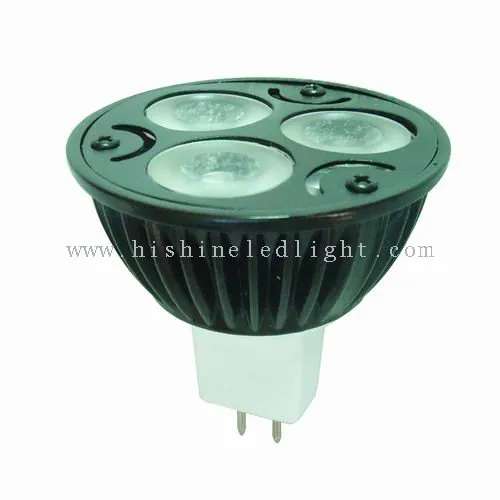 12v 3w Mr16 Cree Led 3*1w Spot Light Bulb (hs-mr16w03)