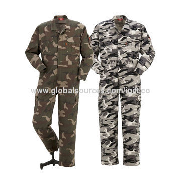 Coveralls, camouflage, 100% cottonNew