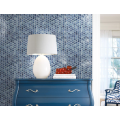 Living Room Wall Blue Glass Mosaic Tile Decoration