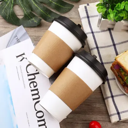 Customization logo packaging double layer paper cups