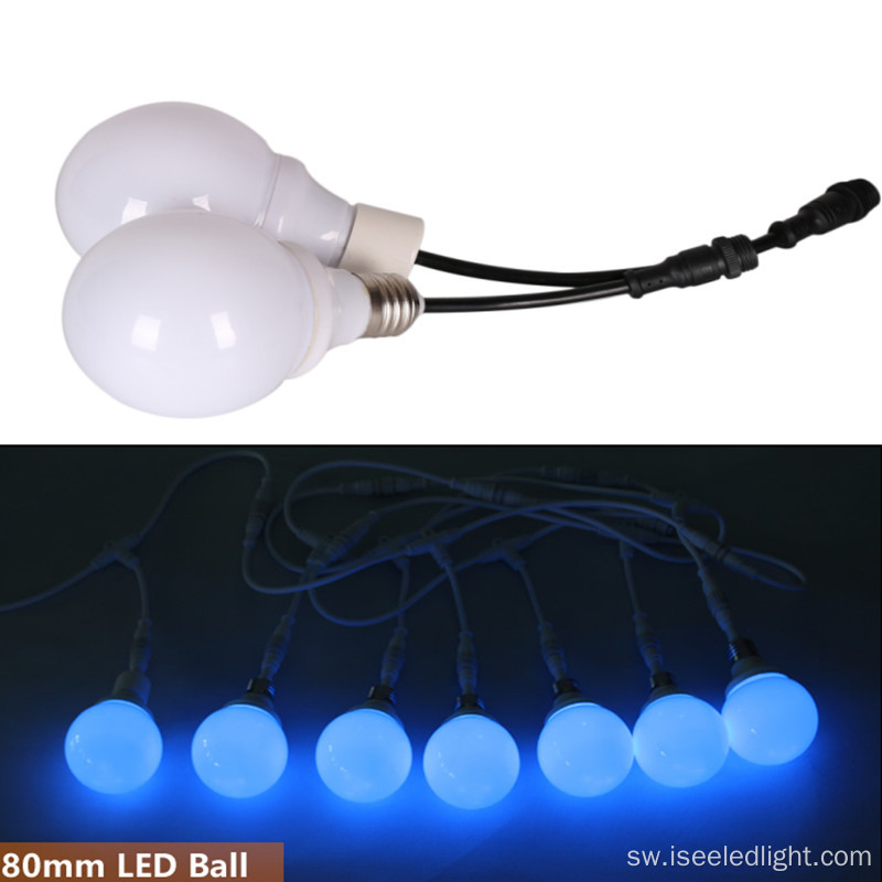 DC24V RGB LED inayoweza kushughulikiwa ya DMX balbu