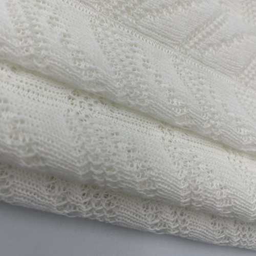 Grov nål dubbel garn jacquard tyg