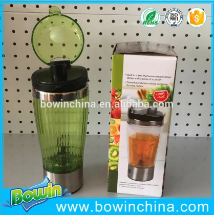 2016 new products baby protein shaker bottle self stirring cup