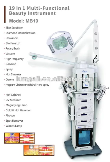 19 in 1 Multi-functional Beauty Machine Ultrasonic Beauty Salon Equipment