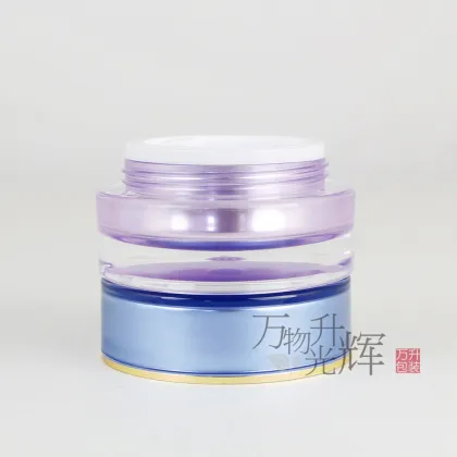 Customized acrylic eye cream jar cheap plastic jar for cosmetics