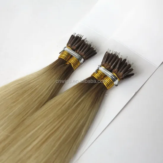 Wholesale 100% Virgin Remy Human Hair Double Drawn Full Length Nano Ring Hair Extensions Russian with Full Cuticle Intact