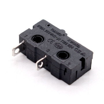 KW4A (S) 5(2)A 250V T125 5E4 2 Pin Black Waterproof Micro Switch for Auto