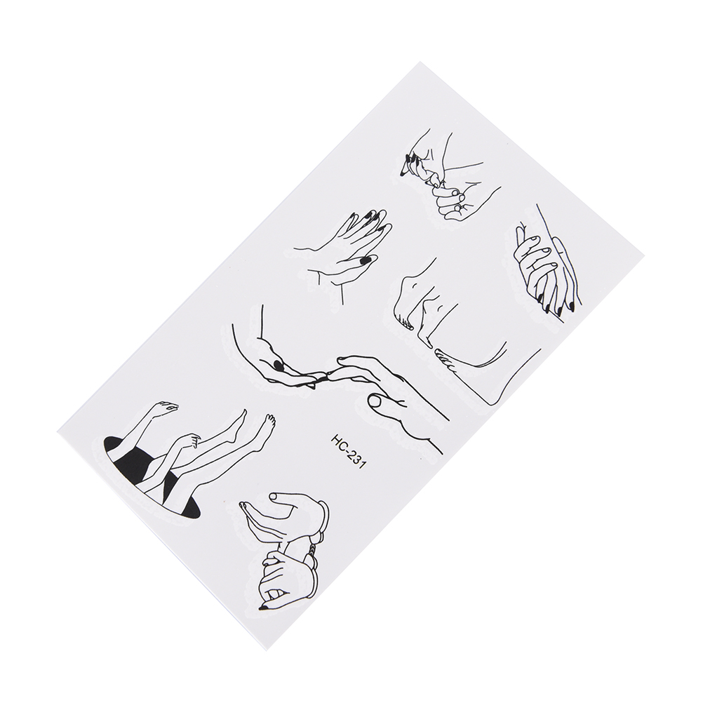 JETTING Hot 1 PC Henna Tattoo Stencil Beauty Women Body Leg Hand Feet Art Airbrush Drawing Paint Design Tattoo Sticker Template