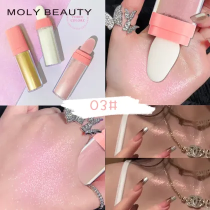 Fairy Highlighter Pat Powder No Logo Custom Facial Contouring Body Brightening Highlight Powder