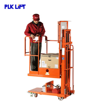 Truck Electric Medium Level Order Picker Self Propelled Scissor Lift