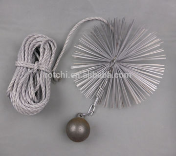 Chemney brush , steel wire brush , chimney brush with steel ball
