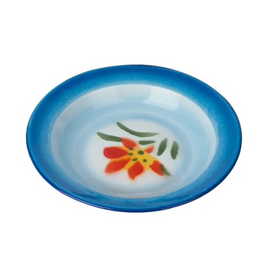 New Sublimation Custom Metal Steel Dinner Tin Round Deep Rice Plate Sets