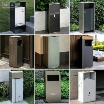Personalized Outdoor Metal Garbage Bin