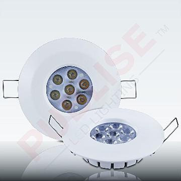 3-5W 12V/24V Hole 2.2in Mini Downlight LED Ceiling Light Cabinet Light Recessed Small Spotlight Mirror Front Lights(6000K Cool White,Nickel 24V