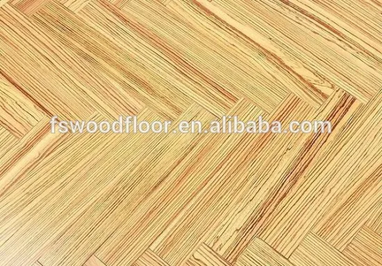 herringbone African zebrawood engineered parquet flooring