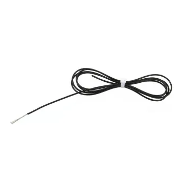 Flexible Silicone Braided Cable Black