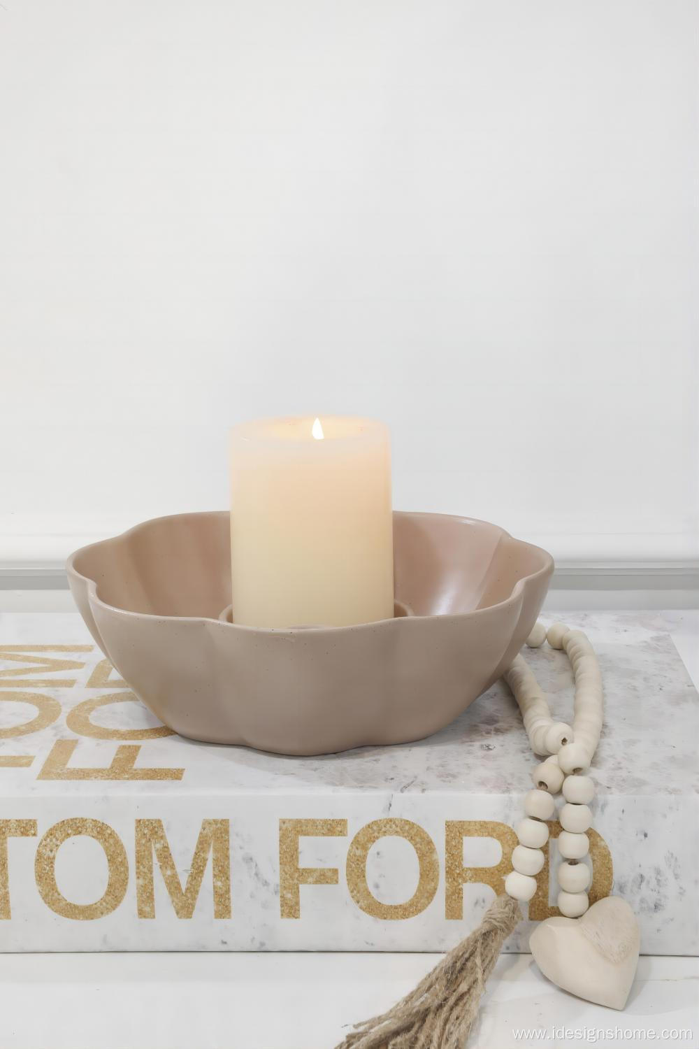 Ceramic Bowl Candle Holder