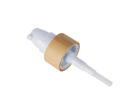 24mm 28mm Bamboo Plastic Cream lotion pump