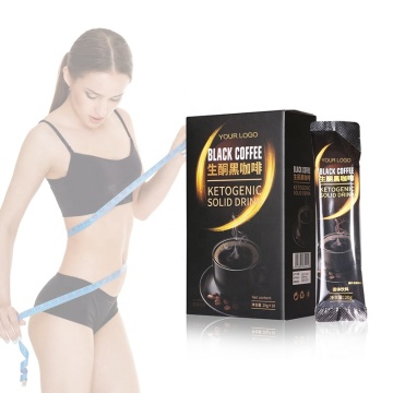 Private Label Natural No Sugar Low Calories Weight Loss Black Coffee Ketogenic Slimming Ketogenic Coffee Powder