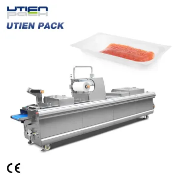 Latest Technology Vacuum Skin Packaging Machine for Auto Packing Seafood Salmon