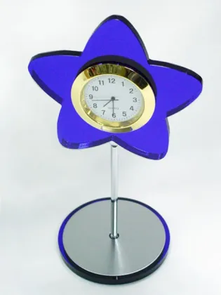 Yellow Sunflower Shape funny desk clocks