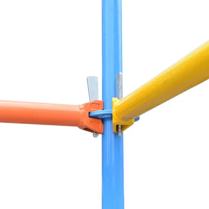 Construction of Heavy Pillar H-Frame Steel Structure Scaffold Foundation