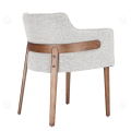 Muebles modernos de silla de madera de ceniza sólida