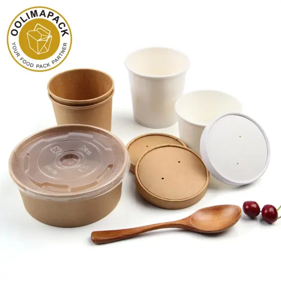 Biodegradable Soup Bowls and Cups for Sustainable Food Packaging