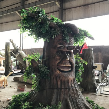 High-Quality Animatronic Talking Tree for Displays