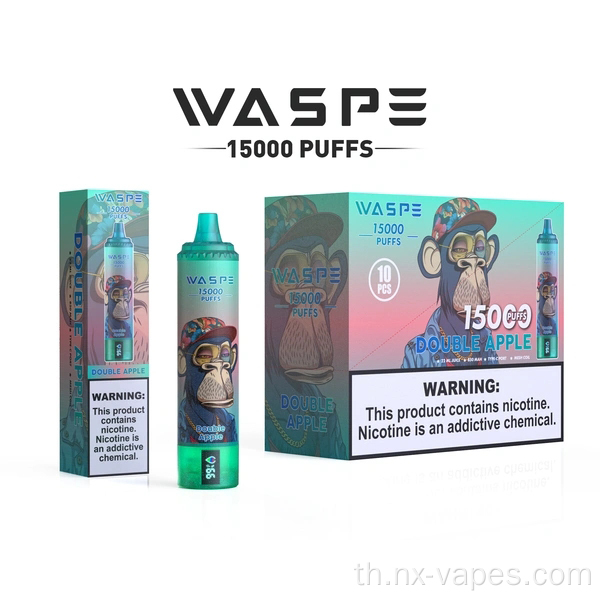 WASPE 15000 พัฟราคา VAPE ที่ใช้แล้วทิ้ง
