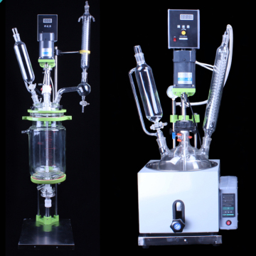 Reatores de vidro em escala de laboratório: 1L a 5L Equipamento de laboratório de baixa pressão