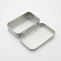 Square Tin Storage Boxes Small Metal Storage Box Silver Jewelry Keys Coins Metal Box Tin Wedding Candy Storage Tin Can