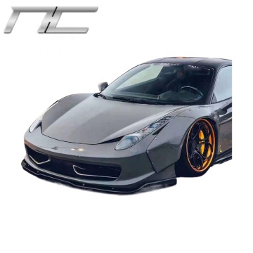 Kit de corpo largo de vidro de fibra de estilo lb para Ferrari 458 Italia e aranha