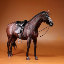 2020 New Hot 33cm 1/6 Scale Germany Hannover Warm Blooded Model Horse Decoration - Dark Brown