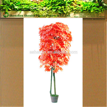 Artificial red MAPLE real trunk tree plant artificial autumn tree for indoor / outdoor