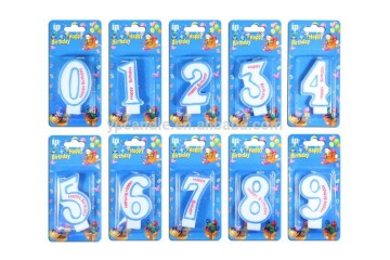 The Number type birthday candle