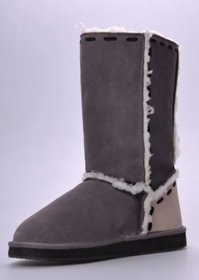 Fashionable High Mens Winter Snow Boots , 39-46 Size Warm Tpr Outsole