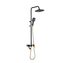 Bathroom Rain Gold Shower Set with Hand Shower