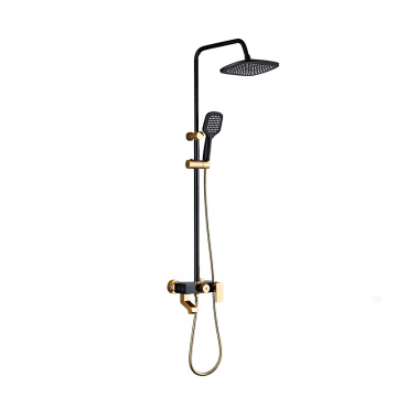 Bathroom Rain Gold Shower Set with Hand Shower