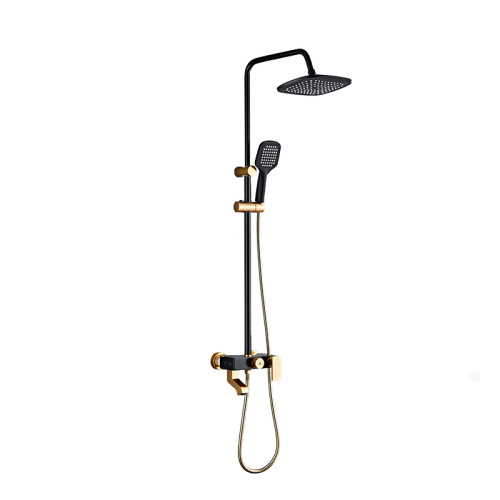 Bathroom Rain Gold Shower Set with Hand Shower