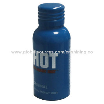 50ml Aluminum Energy Shot Bottle with Screw Cap, Convenient and 100% Recyclable