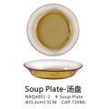 Platos de sopa de vidrio del restaurante del hotel del hotel