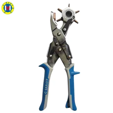 Professional Watch Band Punch Tool: C-Mart Revolving Leather Hole Punch for Blade Replacement and Belt Hole Making