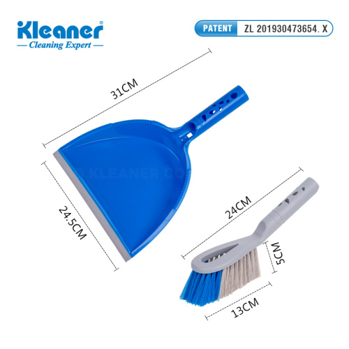 Conjunto de pá e escova compacta com dentes